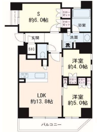 リストレジデンス浅草国際通り 9階 間取り図