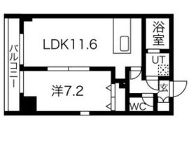 プレール・ドゥーク錦糸公園NORTH 6階 間取り図