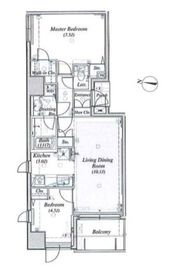 ランドコム恵比寿代官山 3階 間取り図