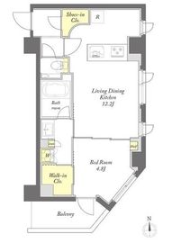 プライムメゾン西早稲田 101 間取り図