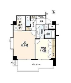 エルコモド元麻布 1階 間取り図