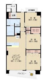 クレド小日向 5階 間取り図