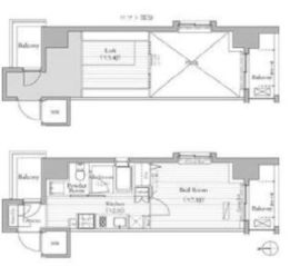 ミュゼ南麻布 201 間取り図