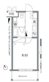 ガーデン荏原中延 401 間取り図