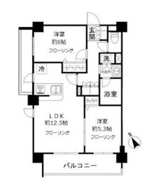 エヌステージ赤羽志茂 606 間取り図