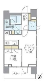 アパートメンツ千駄木 405 間取り図