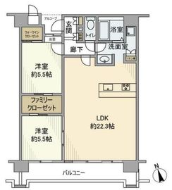 アデニウム洗足池南 3階 間取り図