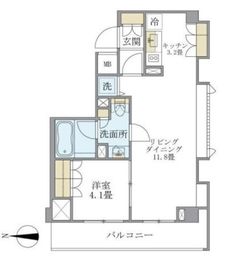 ブリリアイスト北沢 301 間取り図