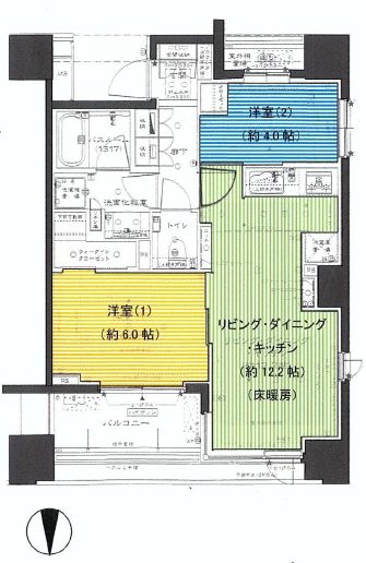 アトラス千代田末広町 6階 間取り図