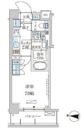 パークアクシス池上 407 間取り図