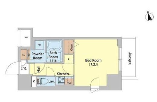 レフィールオーブ町屋駅前 305 間取り図
