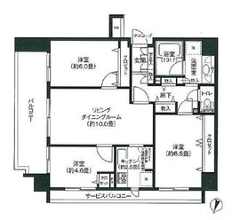 クレストフォルム銀座東 5階 間取り図