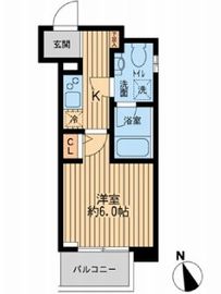 アムス大手町 1002 間取り図