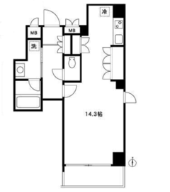 パティオ秋葉原 602 間取り図