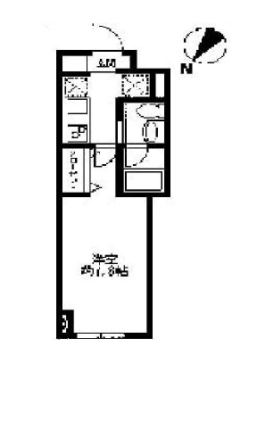 ルクレ日本橋馬喰町 804 間取り図