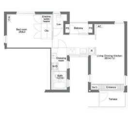 ハルハウス三軒茶屋 M 間取り図