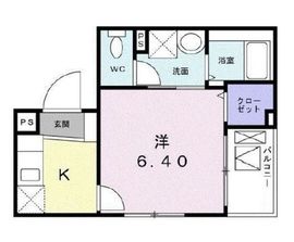 トワ清澄白河 401 間取り図