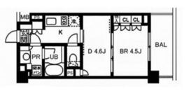 レジディア池袋 409 間取り図