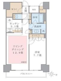 ブリリアイスト東雲キャナルコート 1019 間取り図