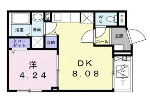 トワ清澄白河 202 間取り図