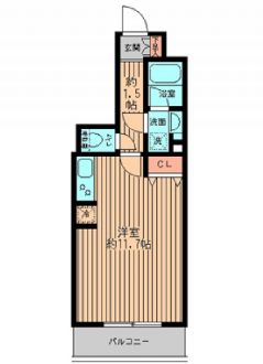 レガーロ御茶ノ水2 1104 間取り図