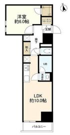 リバーレ中野坂上 802 間取り図