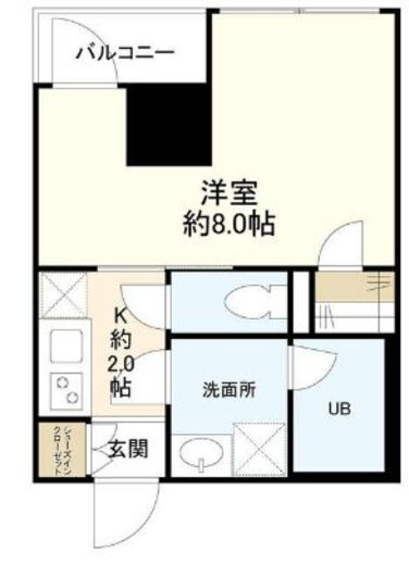 リバーレ中野坂上 304 間取り図