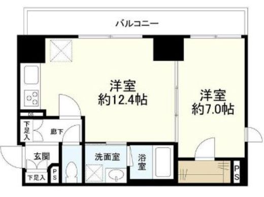 リバーレ中野坂上 703 間取り図