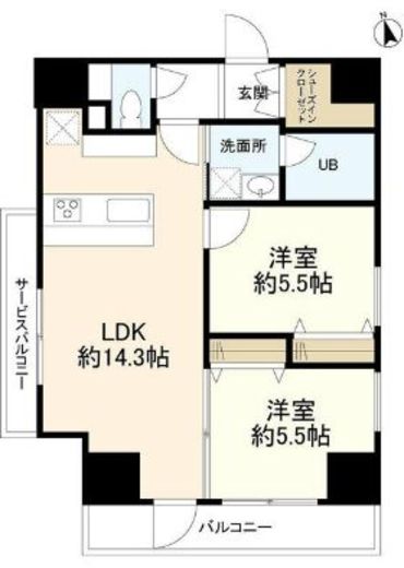 リバーレ中野坂上 901 間取り図