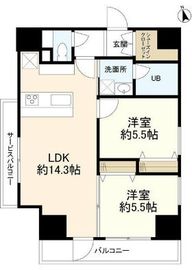 リバーレ中野坂上 901 間取り図