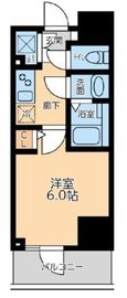 プライマル品川大森海岸 1402 間取り図