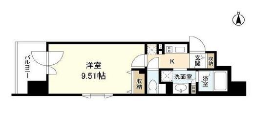 スタイリオ旗の台2 405 間取り図
