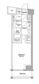 ザ・パークハビオSOHO代々木公園 508 間取り図