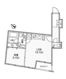 FLUFFY日本橋浜町 (フラッフィー日本橋浜町) 201 間取り図