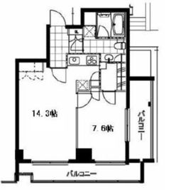 フレンシア麻布十番サウス 901 間取り図