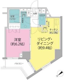 パークハビオ東向島 406 間取り図