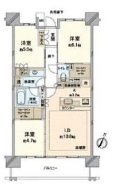 パークホームズ赤羽 3階 間取り図