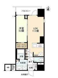 ルジェンテ文京湯島 8階 間取り図