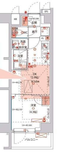 ハーモニーレジデンス東京サウス大塚 1階 間取り図