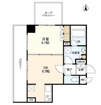 恵比寿三田レジデンス 409 間取り図