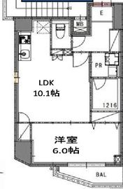 S-RESIDENCE錦糸町Norte (エスレジデンス錦糸町ノルテ) 205 間取り図