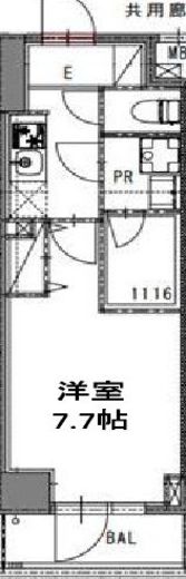 S-RESIDENCE錦糸町Norte (エスレジデンス錦糸町ノルテ) 504 間取り図