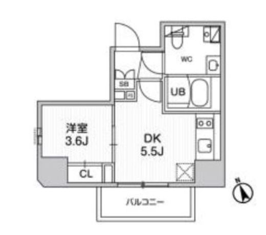 SYFORME江戸川橋 (シーフォルム江戸川橋) 3階 間取り図