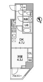 SYFORME江戸川橋 (シーフォルム江戸川橋) 5階 間取り図