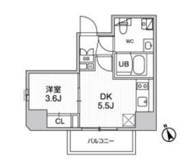 SYFORME江戸川橋 (シーフォルム江戸川橋) 8階 間取り図