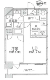 クレストタワー品川シーサイド 18階 間取り図