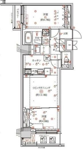 QUALITAS日本橋浜町 (クオリタス日本橋浜町) 905 間取り図