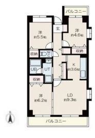 目黒本町マンション 213 間取り図