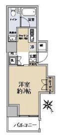 オープンレジデンシア銀座二丁目 2階 間取り図