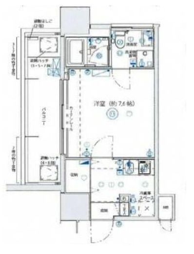 デュアレス麹町 5階 間取り図